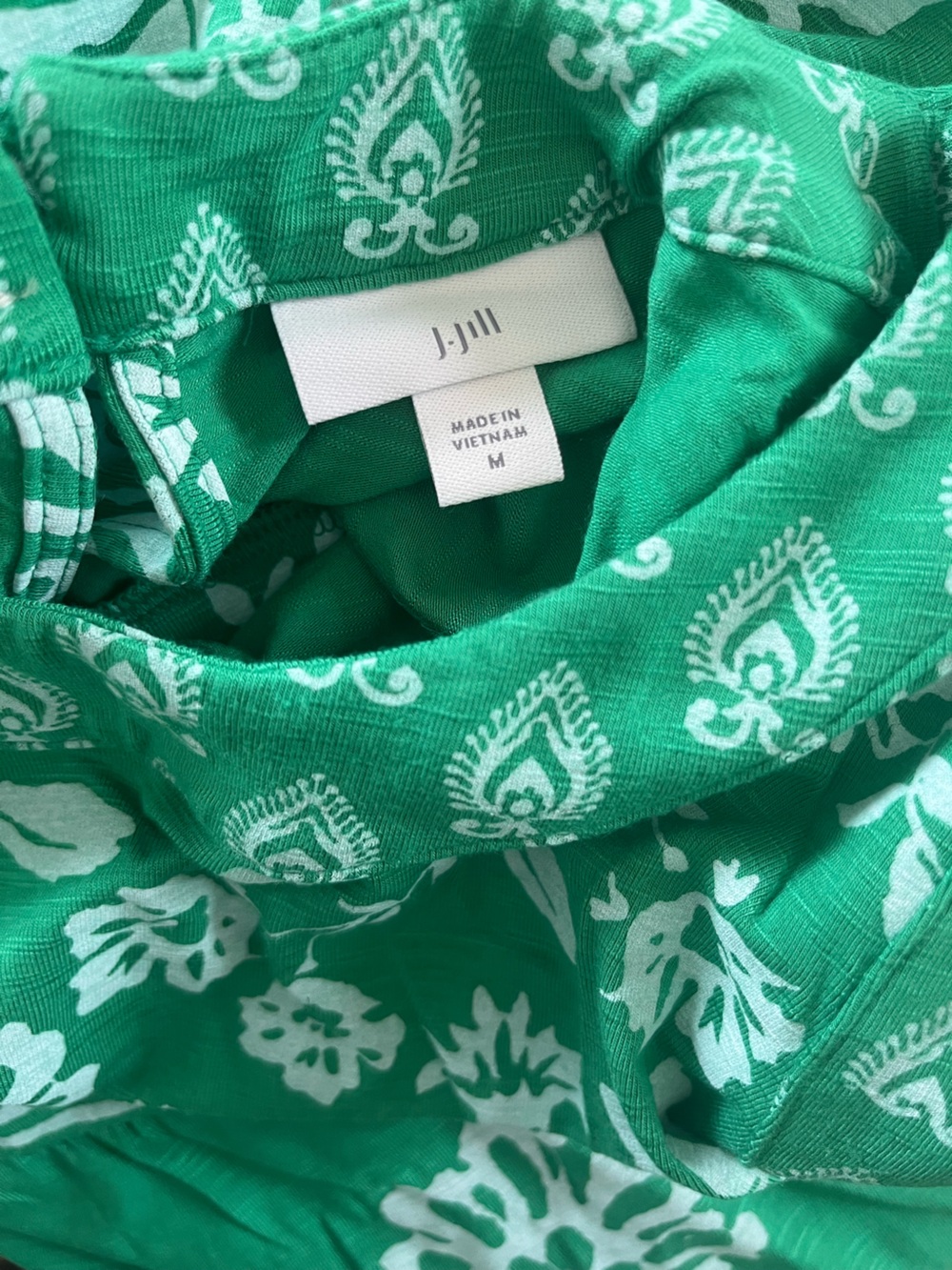 J. Jill Patterned Green Maxi Dress - Picture 4 of 4